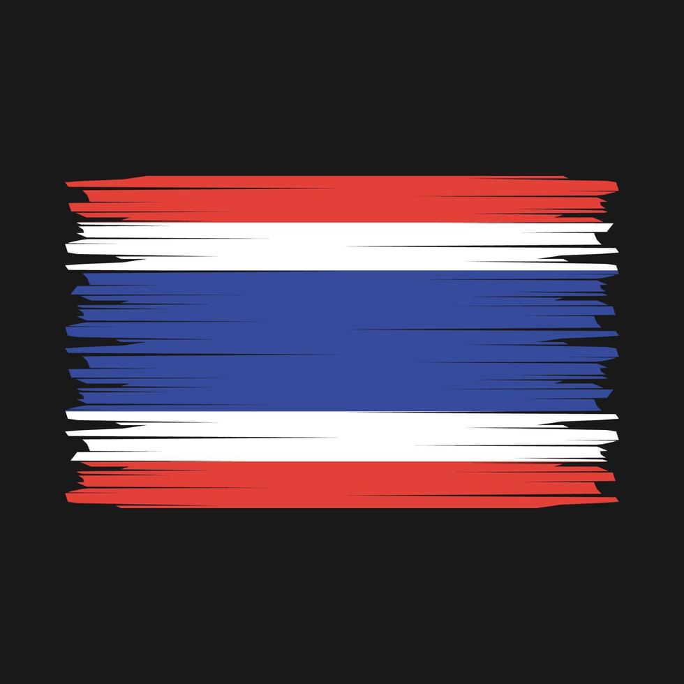 Thailand Flag Brush Vector