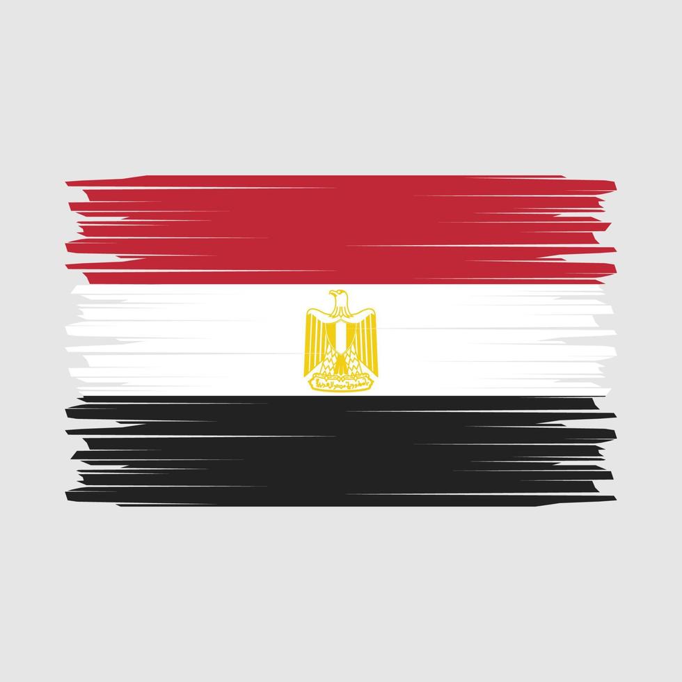 Egypt Flag Brush Vector