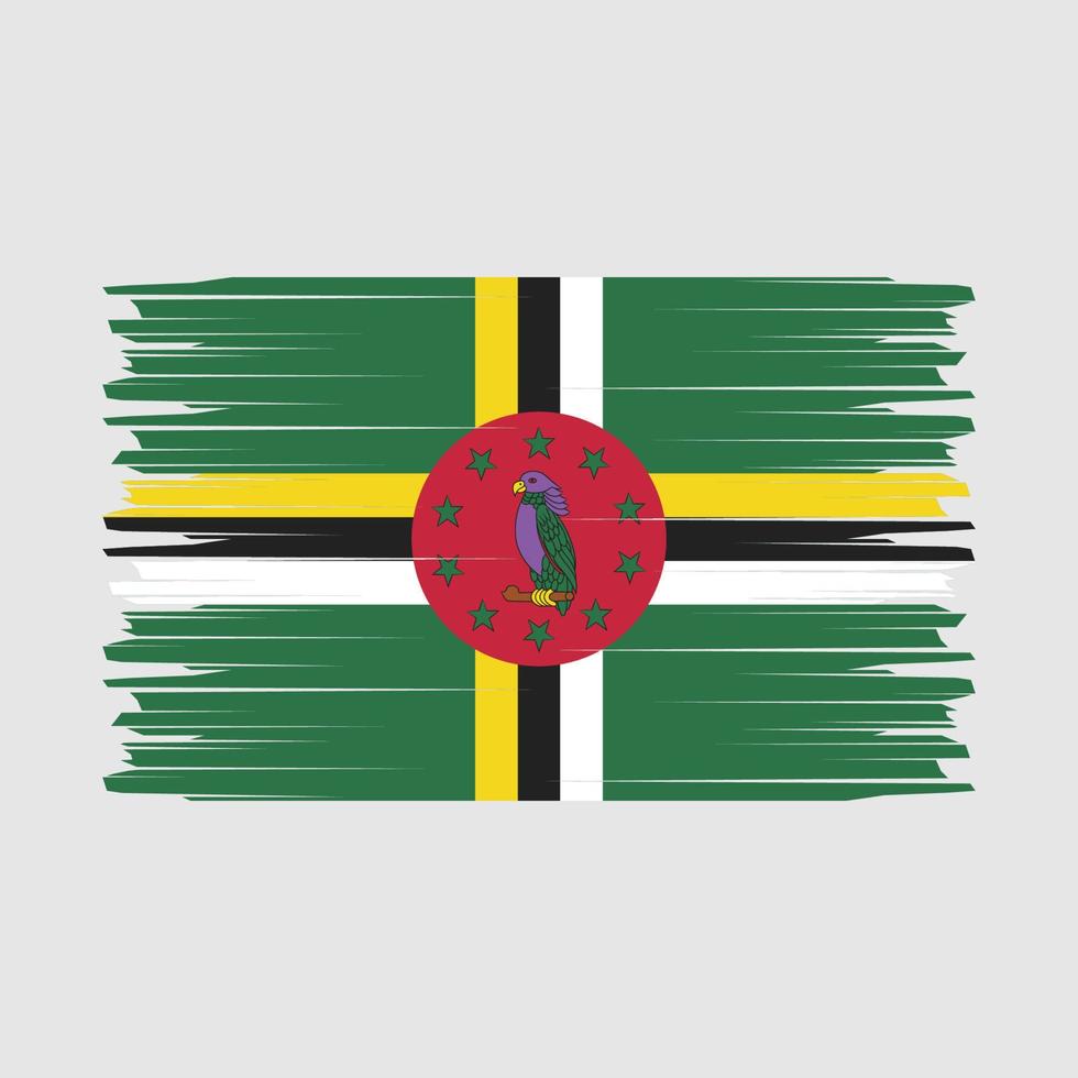 vector de pincel de bandera de dominicana