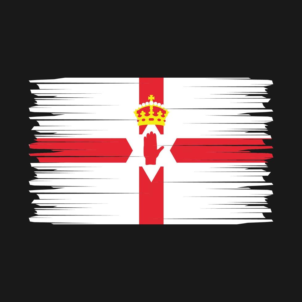 Northern Ireland Flag Brush Vector