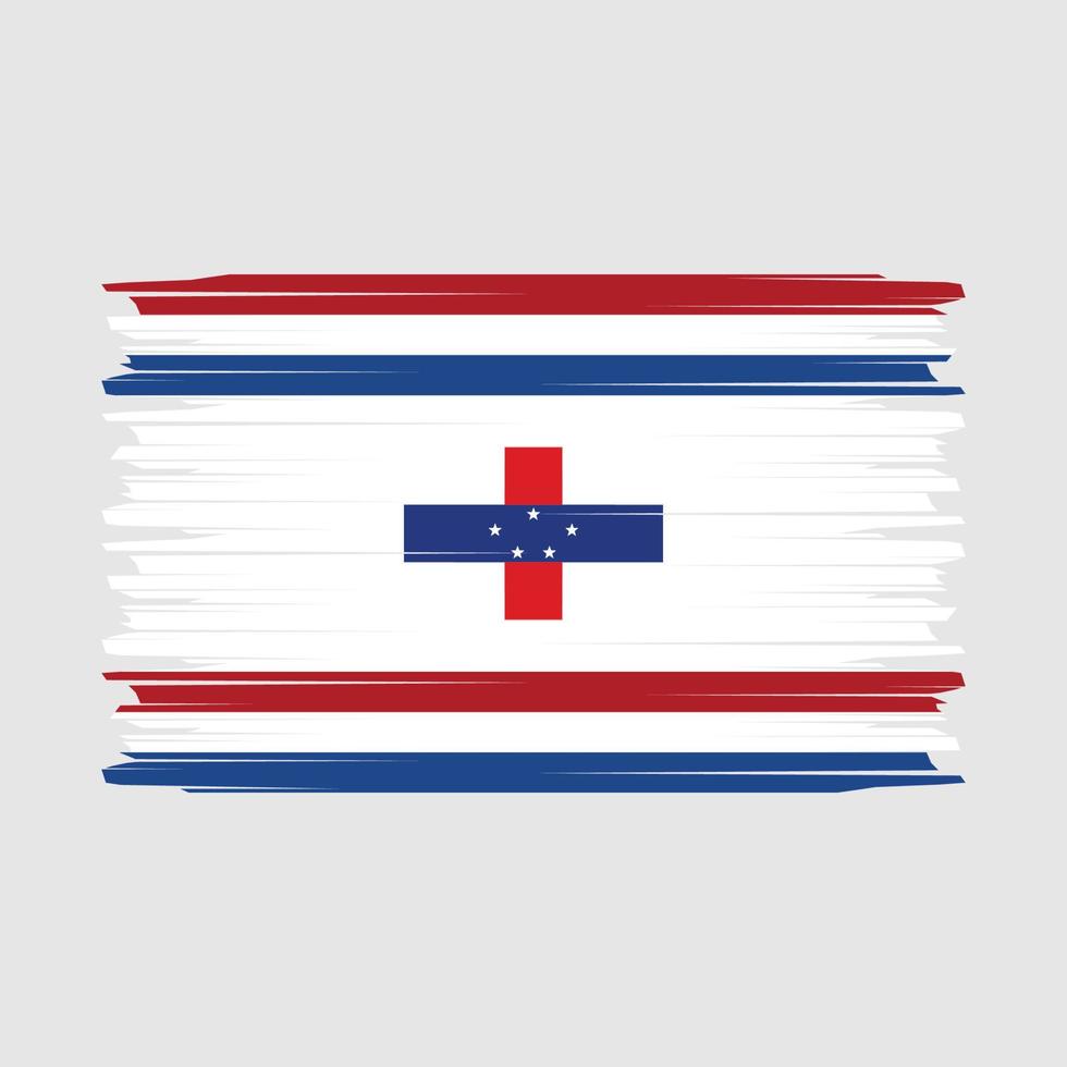 Netherlands Flag Brush Vector