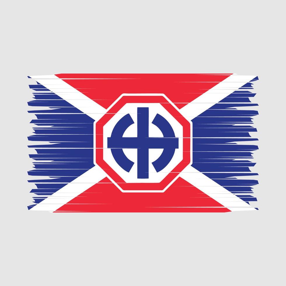Soviet Flag Brush Vector