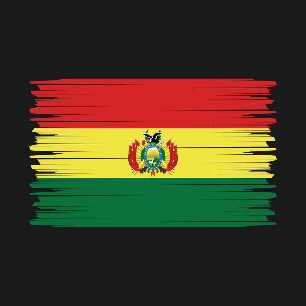 Bolivia Flag Brush Vector