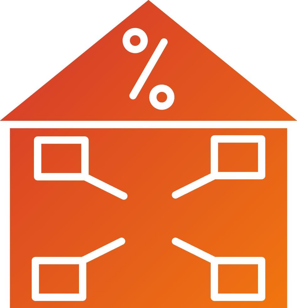 Home Office Tax Deductions Icon Style vector