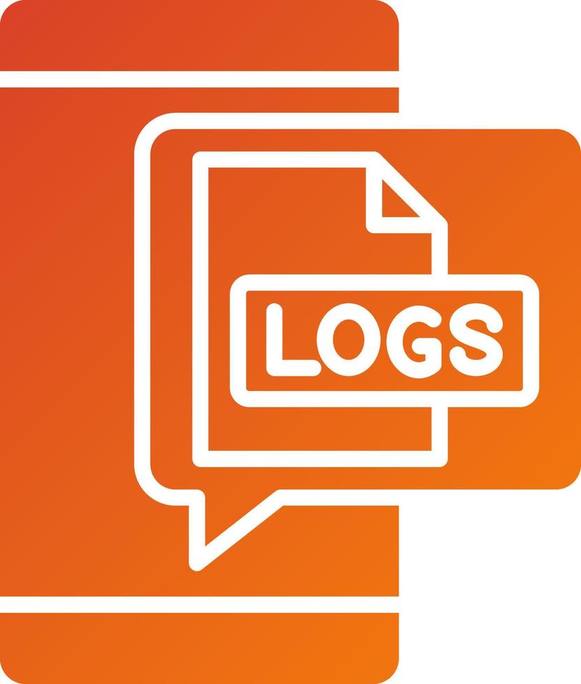 Logs Icon Style vector