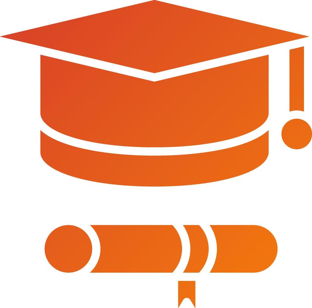 Graduate Icon Style vector