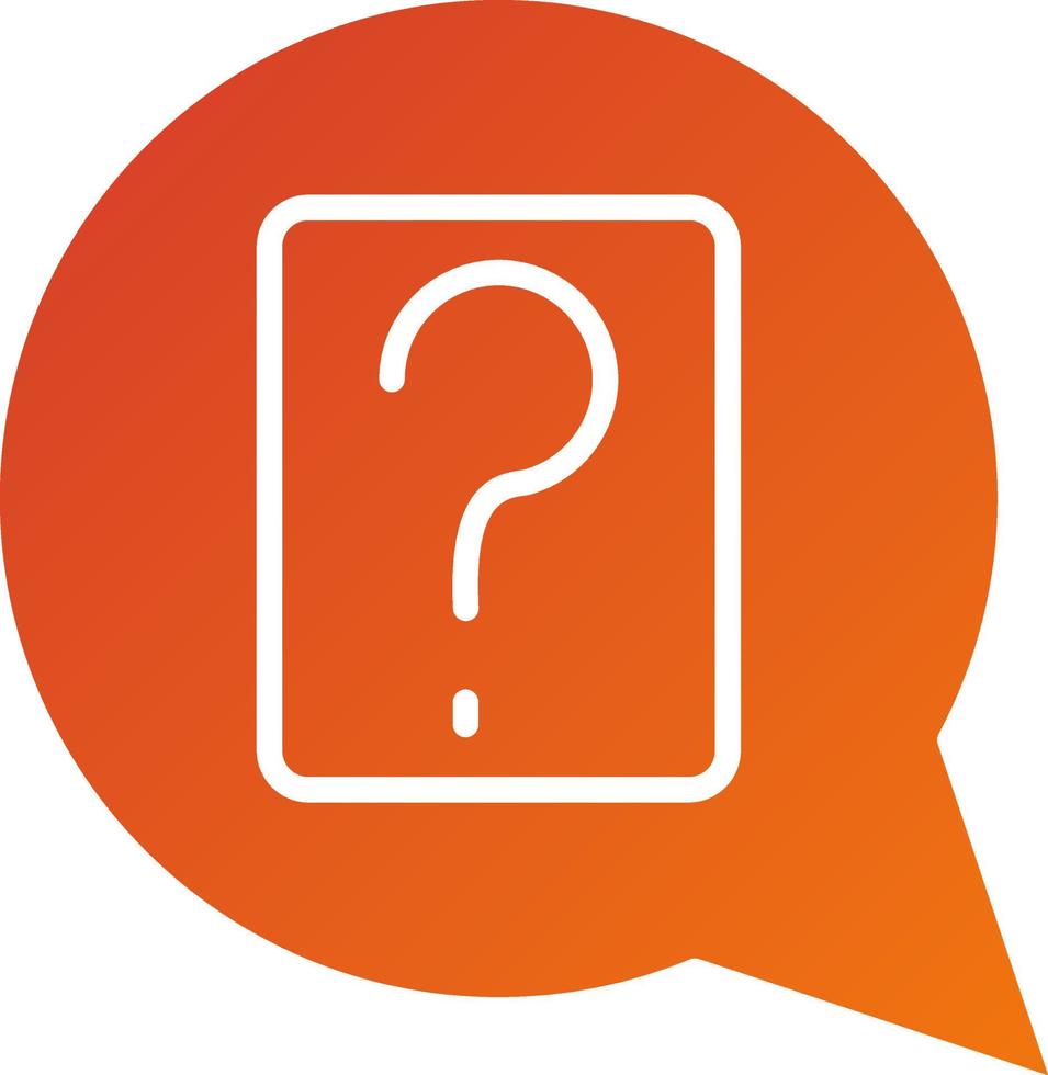 Question Icon Style vector