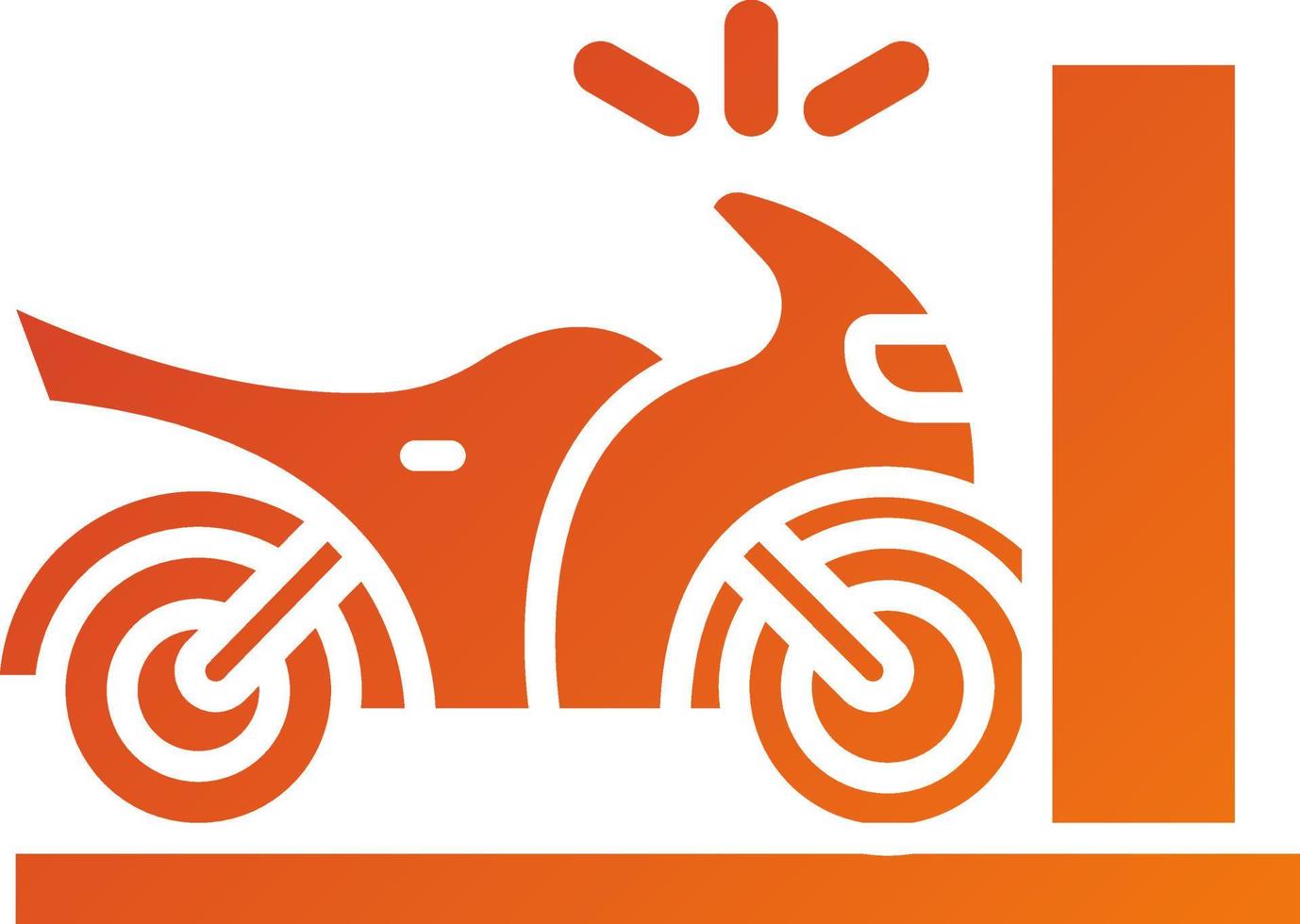 Bike Injury Icon Style vector