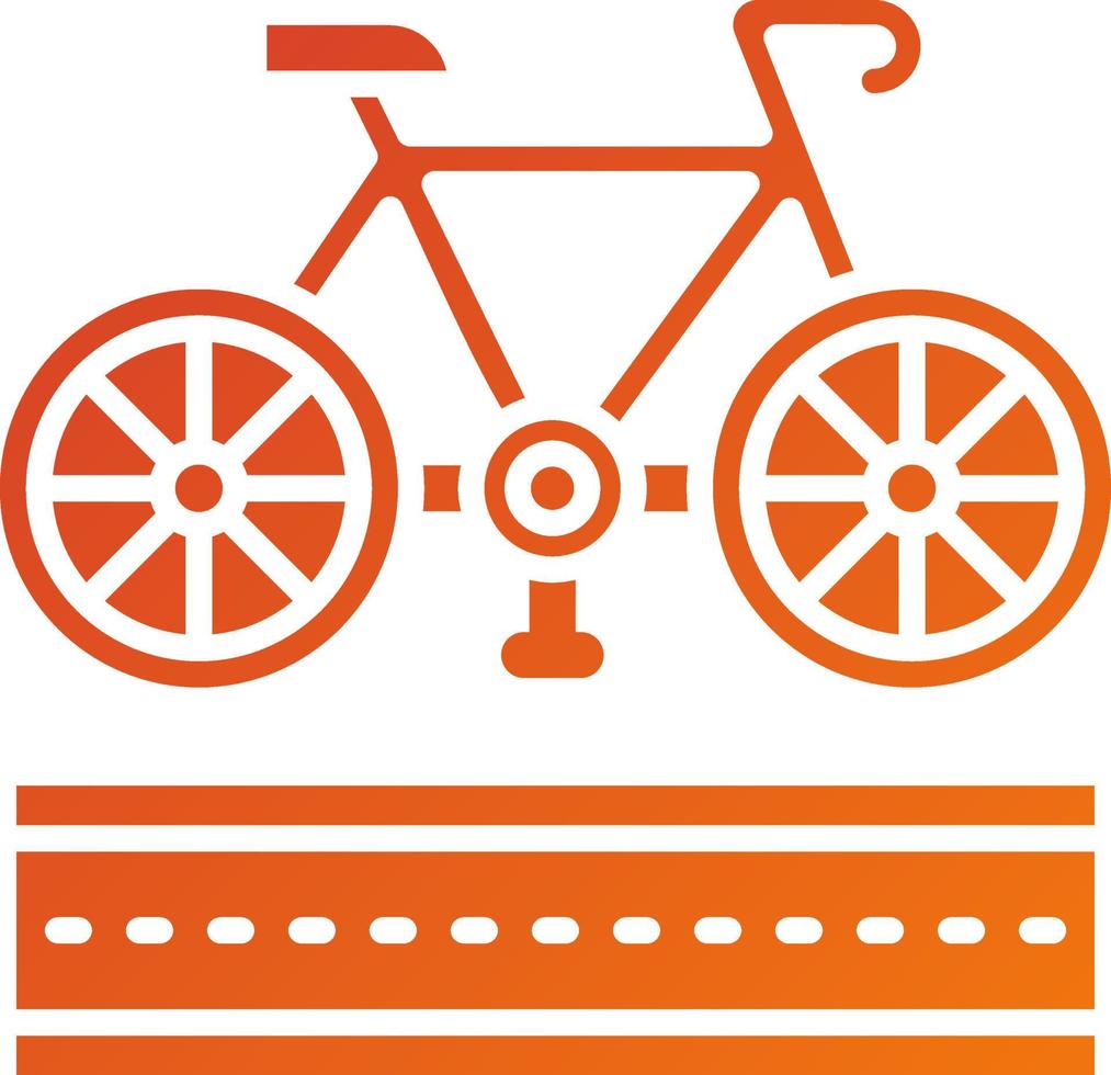 Bike Lane Icon Style vector