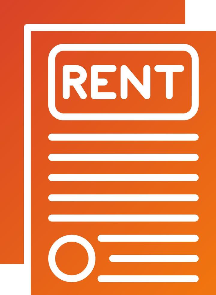 Rental Application Icon Style vector