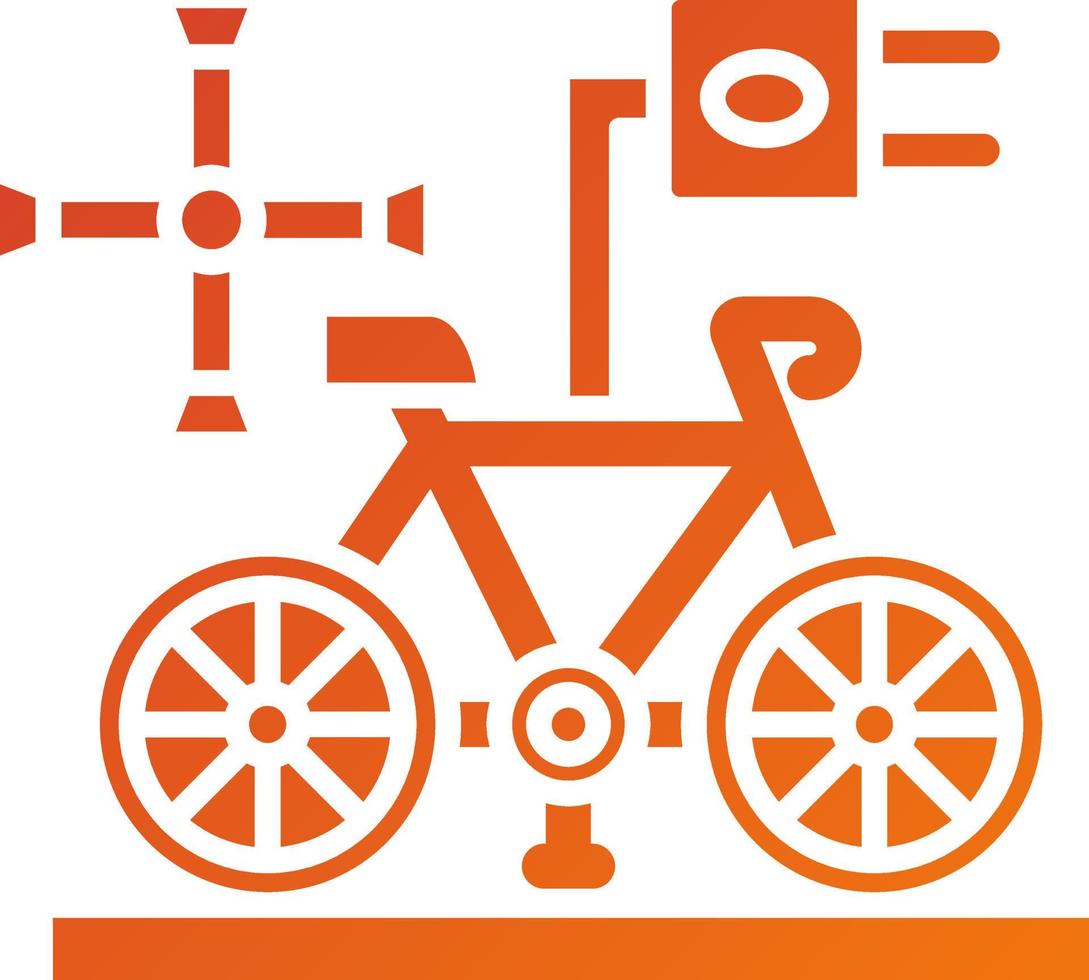 Electric Bike Hub Icon Style vector