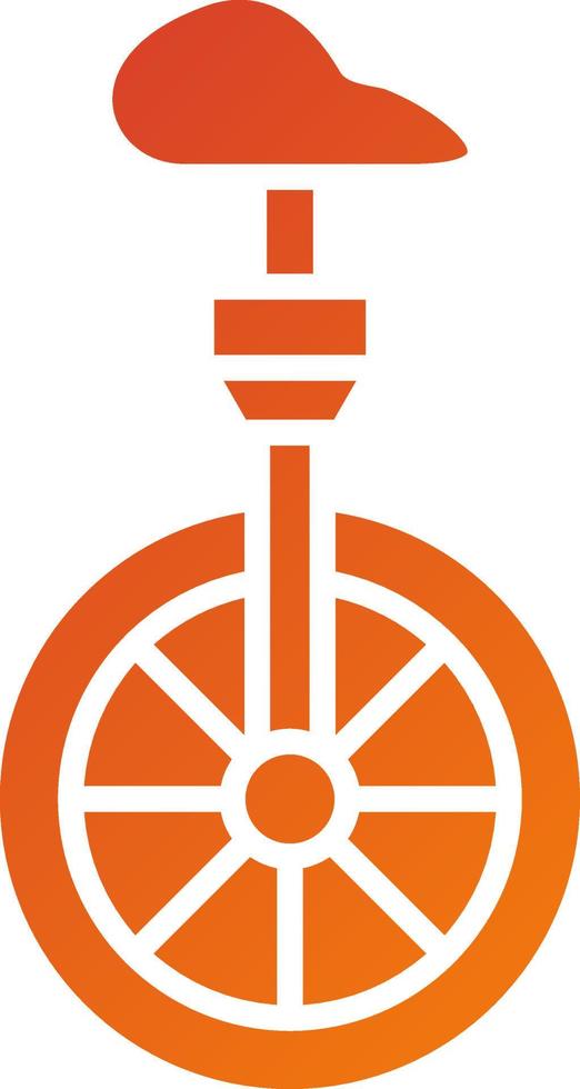 Monocycle Icon Style vector