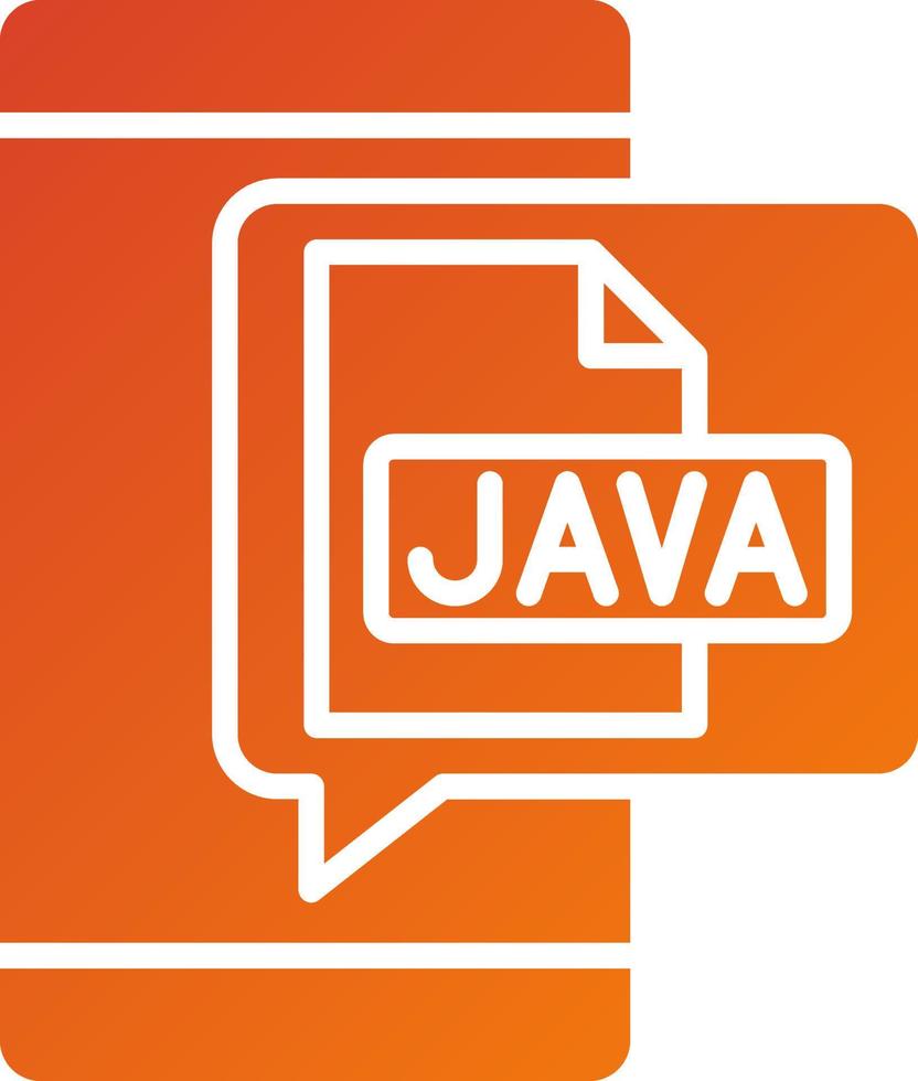 Java icono estilo vector