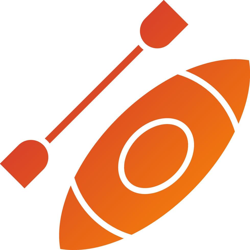 Kayaking Icon Style vector