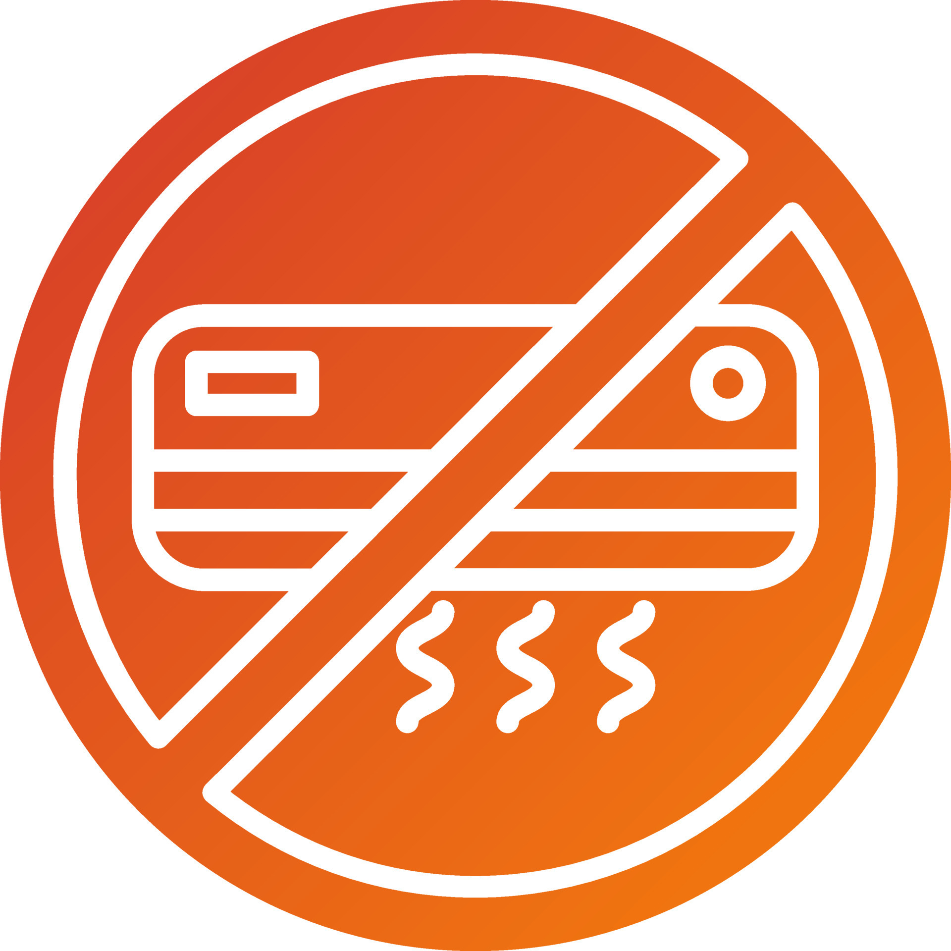 No Air Conditioning Icon Style 21758789 Vector Art at Vecteezy
