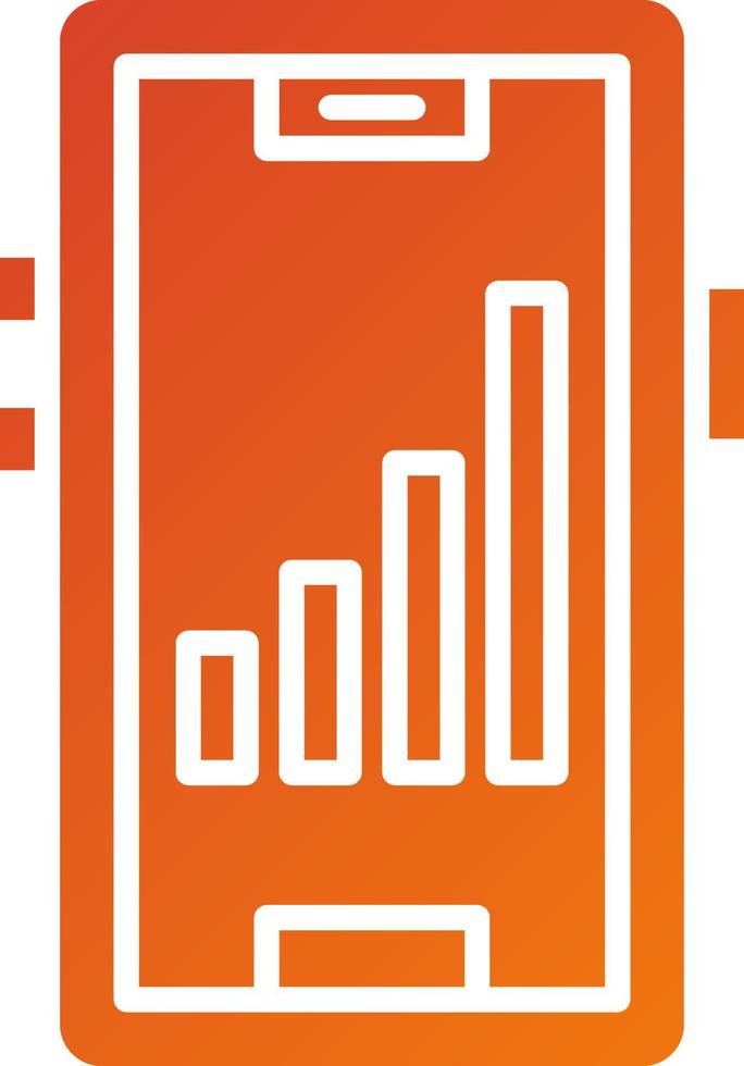 Signal Cellular 4 Bar Icon Style vector