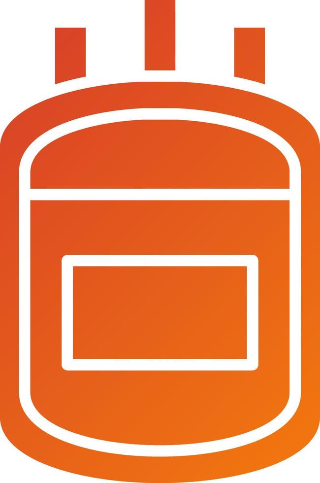 Blood Bag Icon Style vector