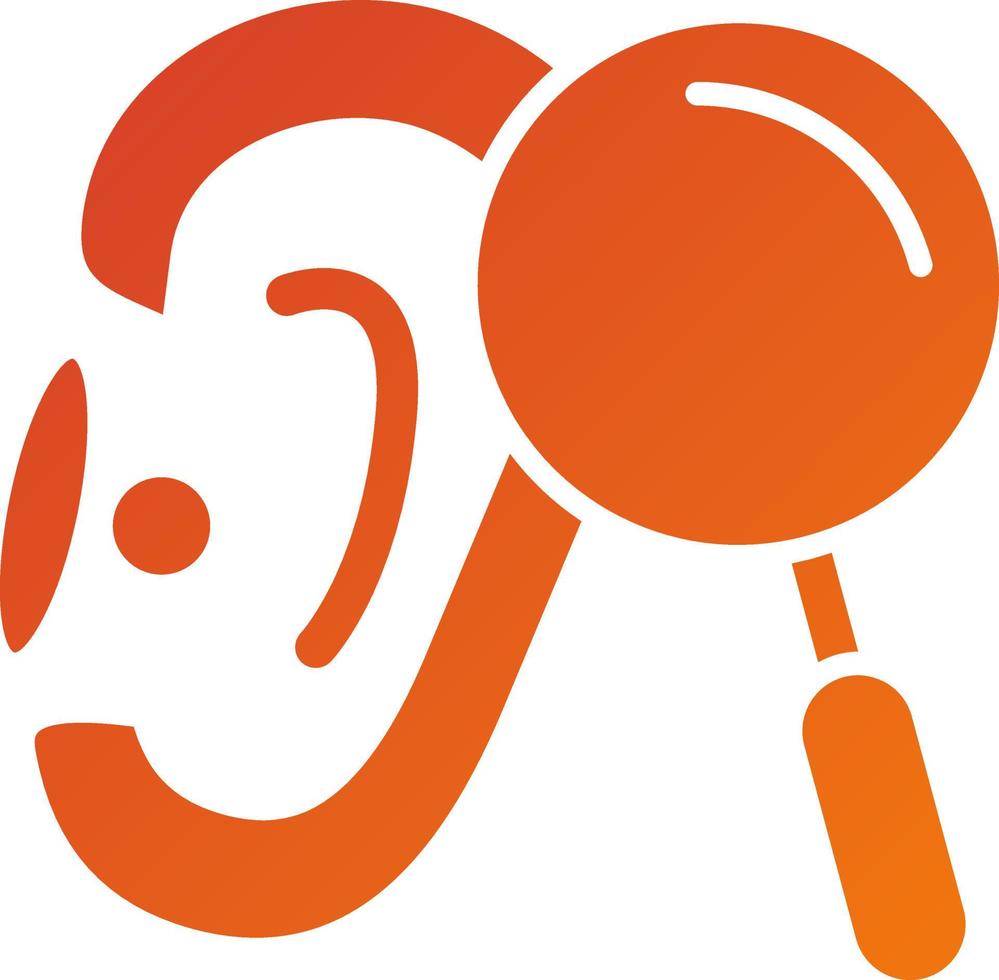 Hearing Checkup Icon Style vector