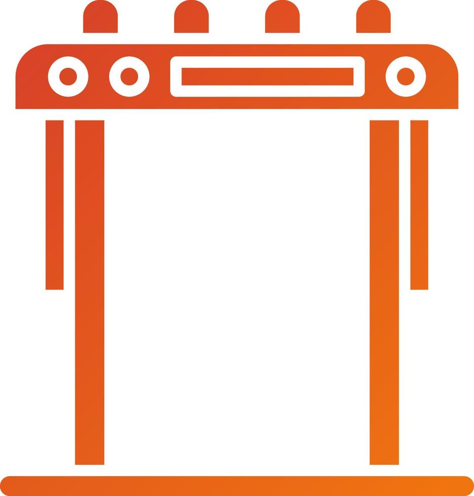 Security Gate Icon Style vector