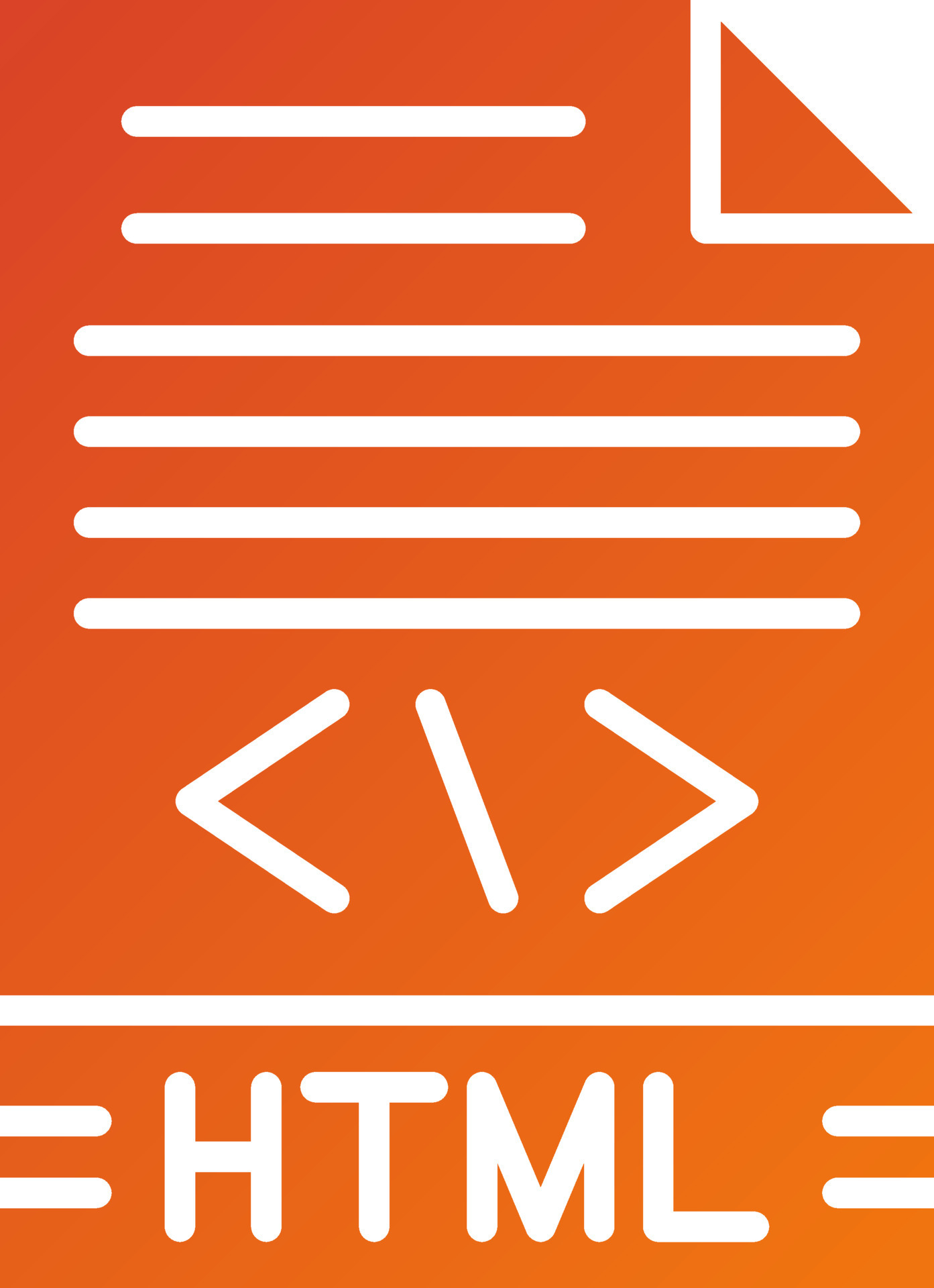 HTML Icon Style 21758987 Vector Art at Vecteezy