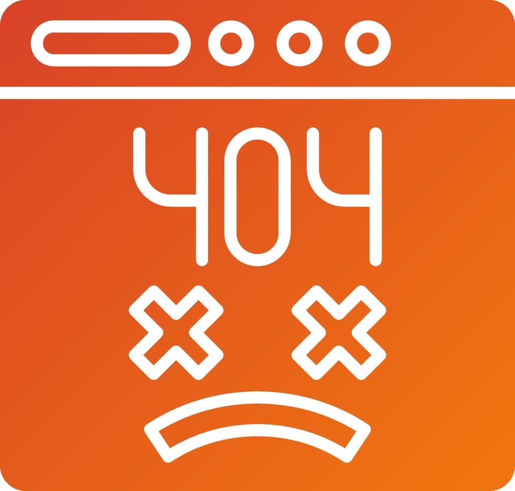 Page Not Found Icon Style vector