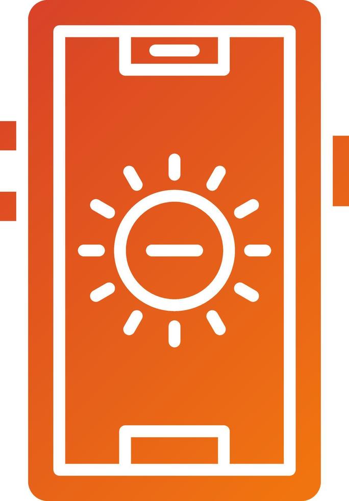Brightness Low Icon Style vector