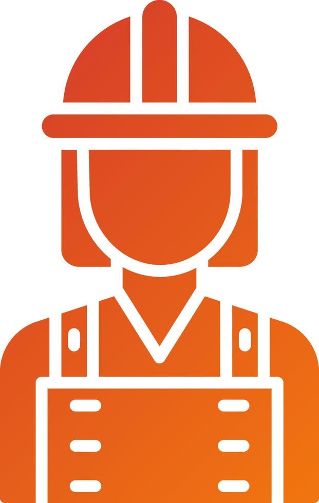 Architect Female Icon Style vector