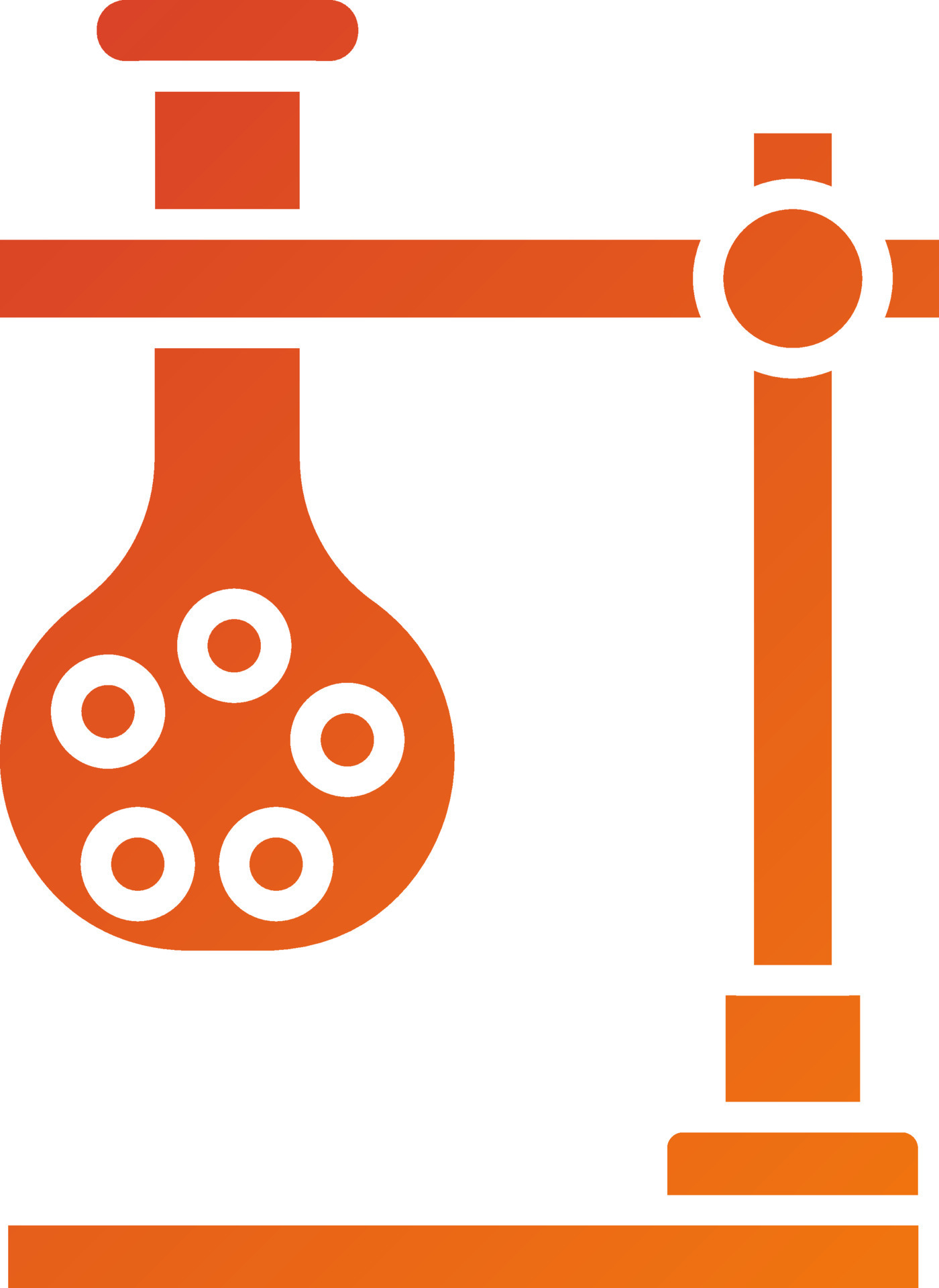 Retort Stand Icon Style 21759140 Vector Art at Vecteezy