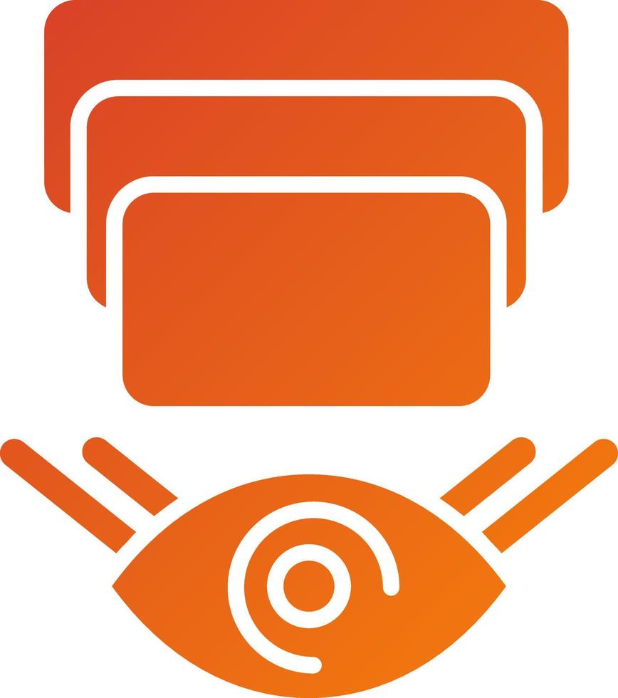 Depth Perception Icon Style vector