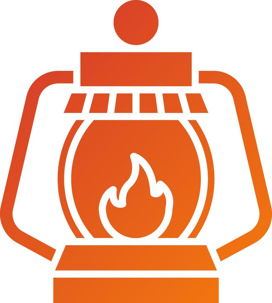 Camping Lamp Icon Style vector