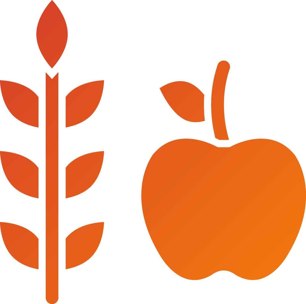 High Fiber Food Icon Style vector