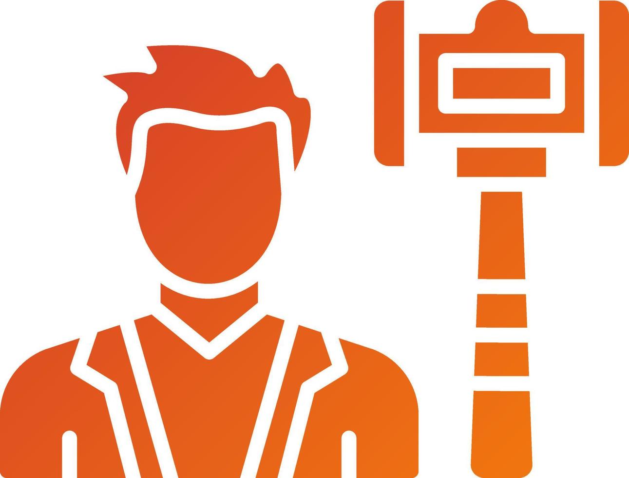 Judge Male Icon Style vector