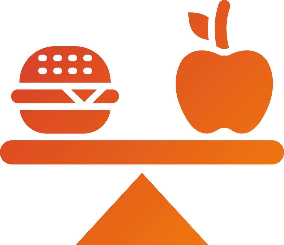 Balanced Diet Icon Style vector