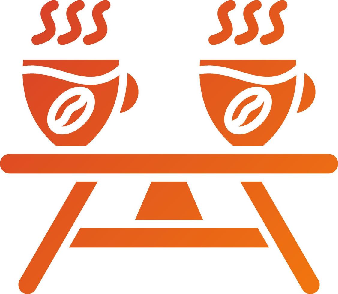 Coffee Table Icon Style vector