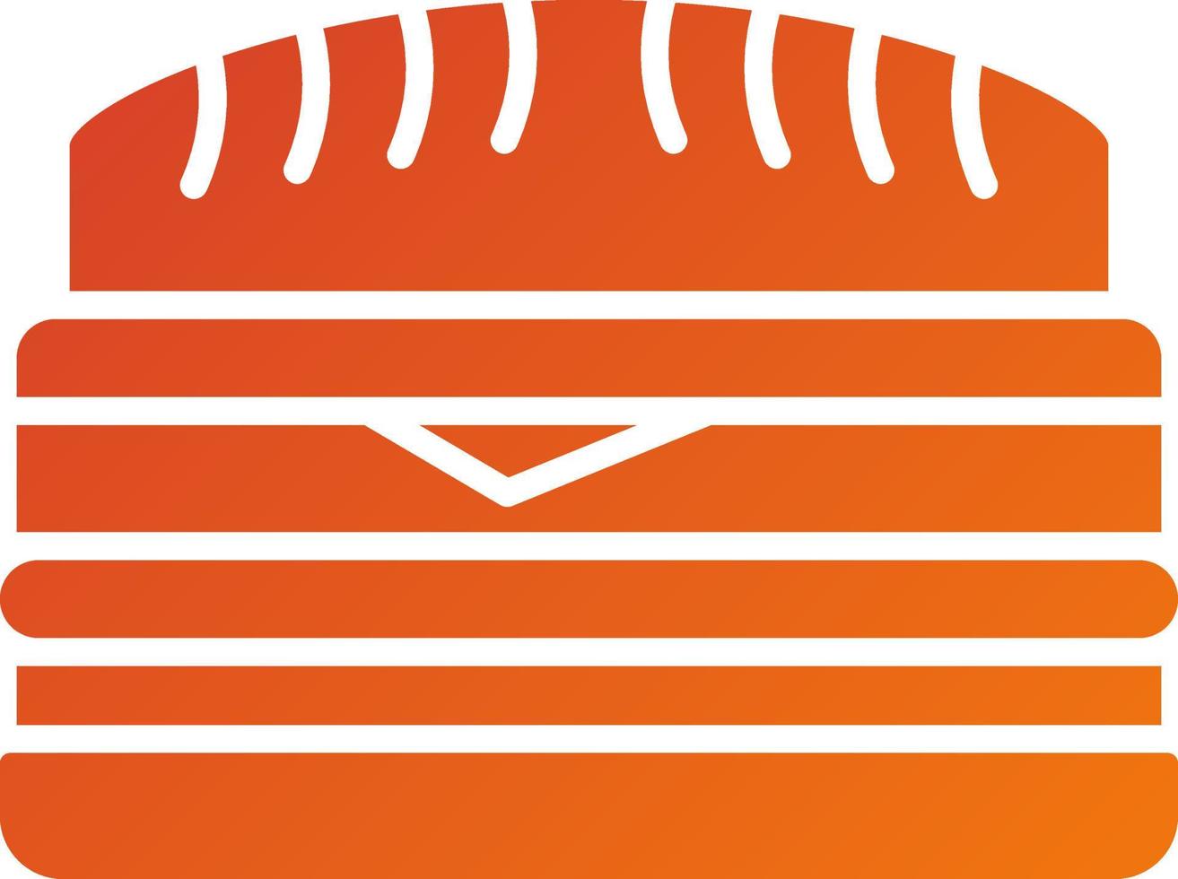 Cuban Sandwich Icon Style vector