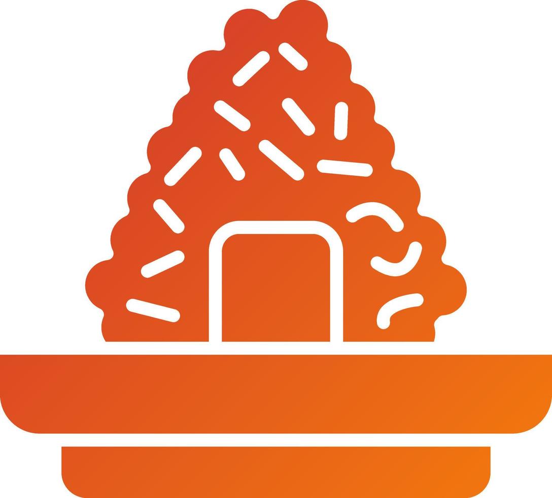 Onigiri Icon Style vector