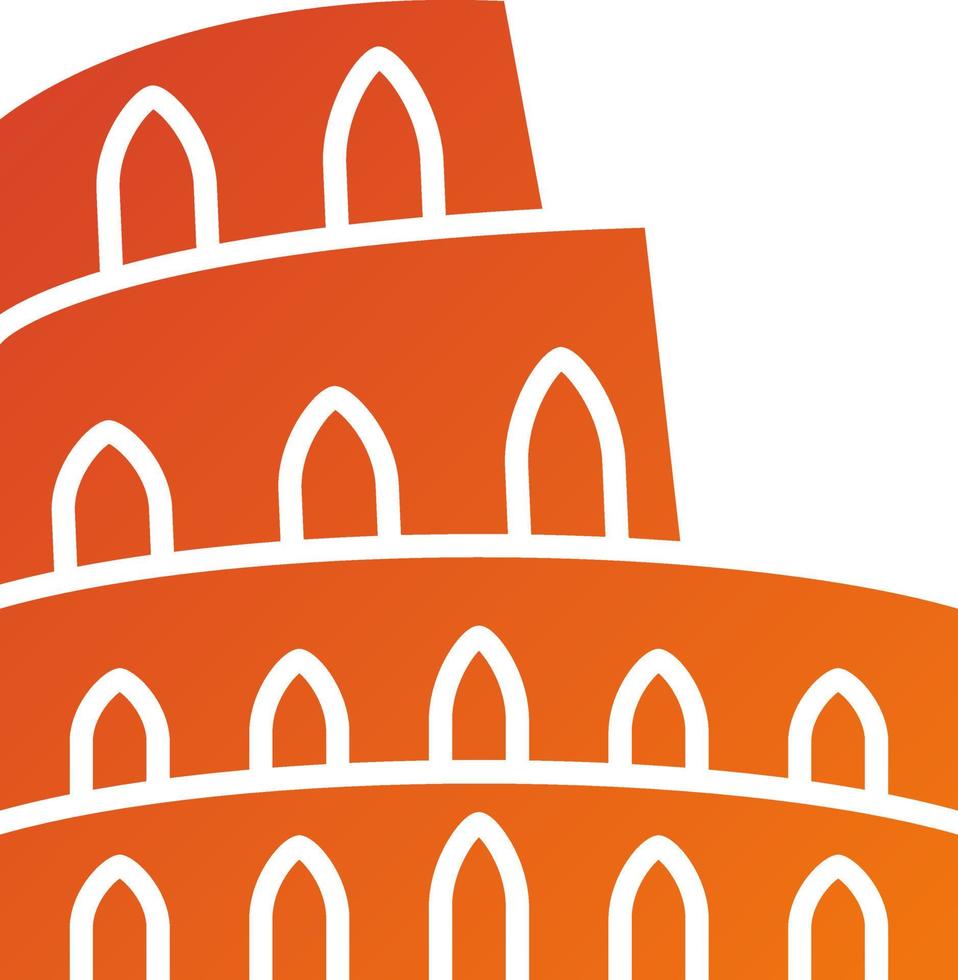 Colosseum Icon Style vector