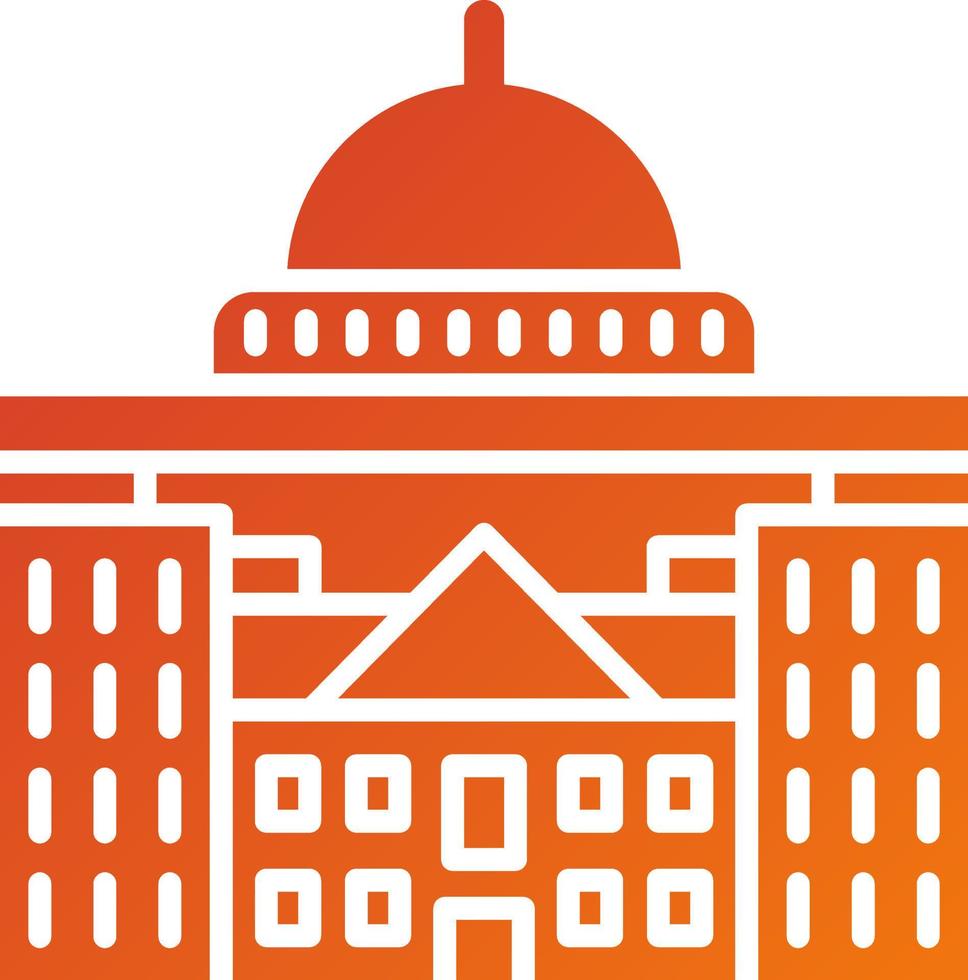 Capitolio icono estilo vector