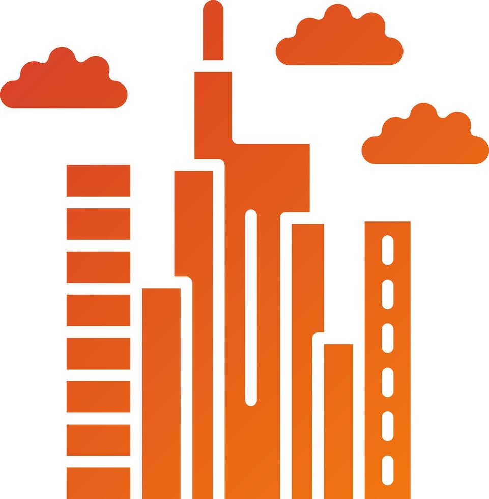 Burj Khalifa Icon Style vector