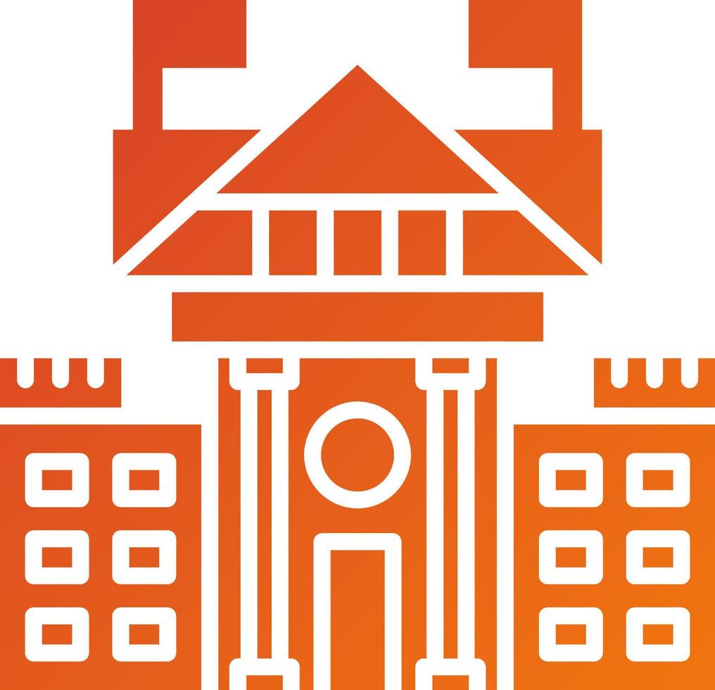 White House Icon Style vector