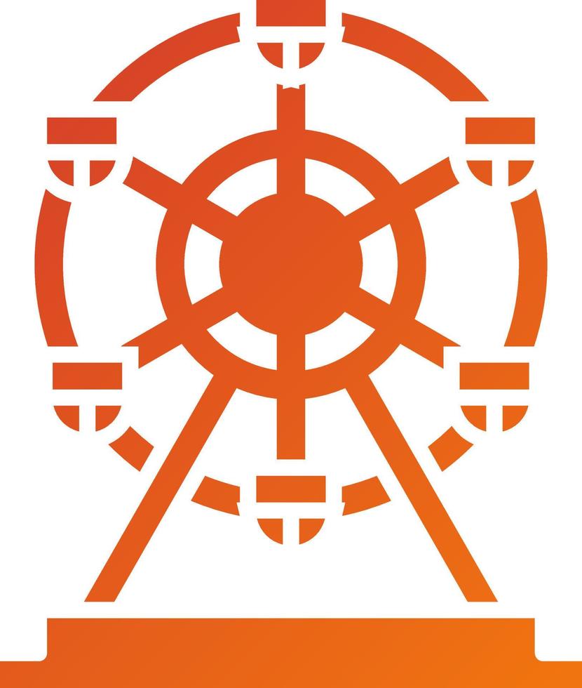 London Eye Icon Style vector