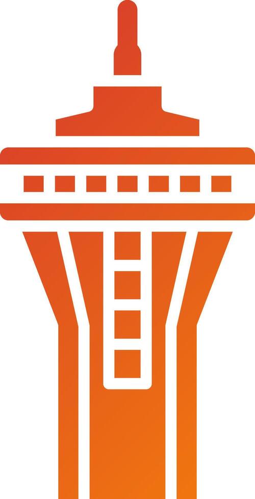 Space Needle Icon Style vector