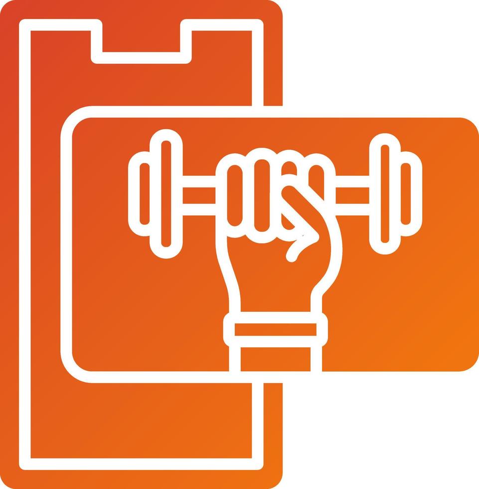Weight Lifting Icon Style vector