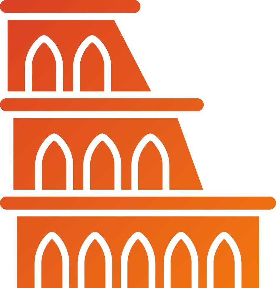 Coliseum Icon Style vector