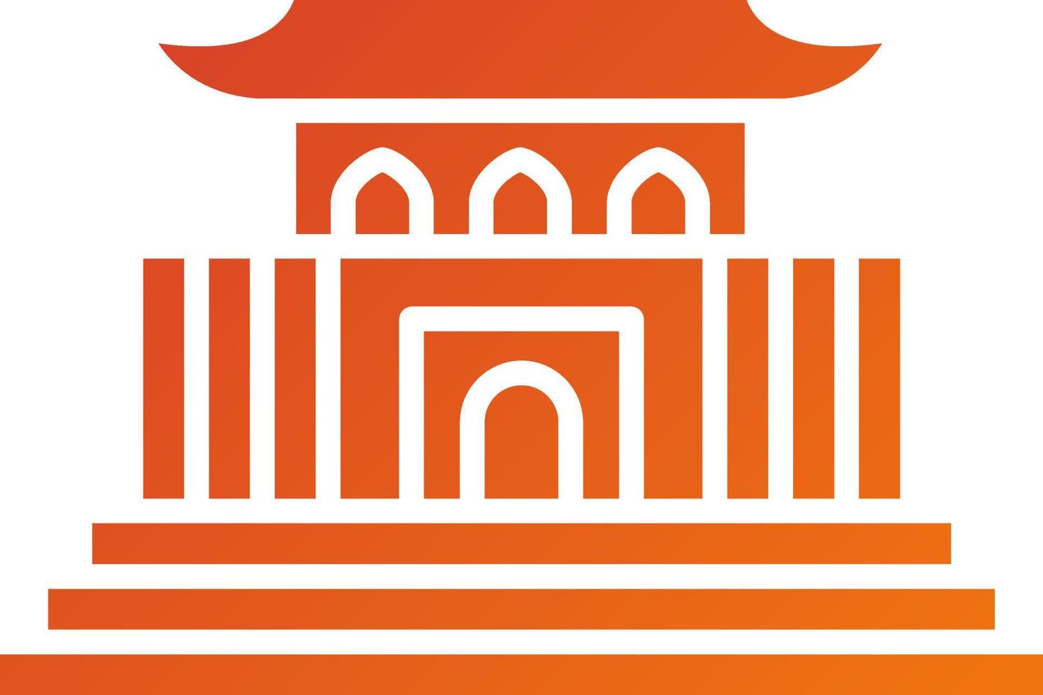Forbidden City Icon Style vector