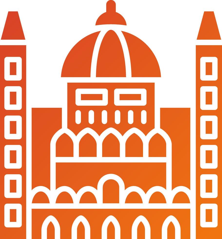 húngaro parlamento icono estilo vector