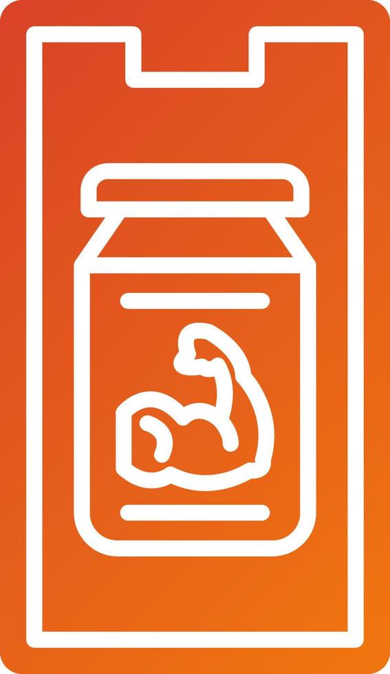 Protein Powder Icon Style vector