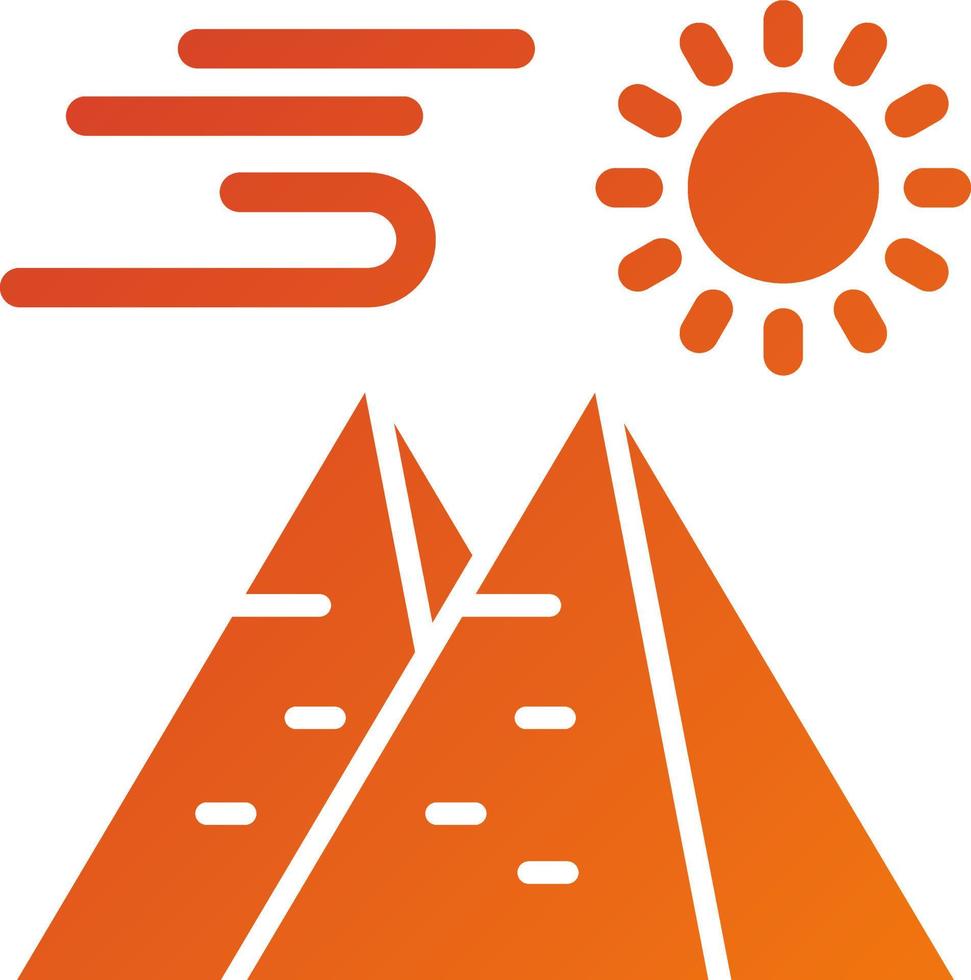 Pyramid Icon Style vector