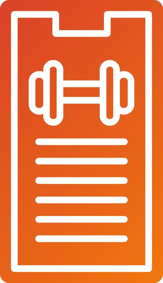 Workout Progress Icon Style vector