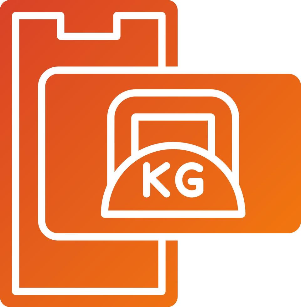 Kettlebell Icon Style vector